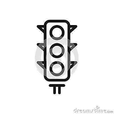 Traffic light icon. Stoplight symbol Vector Illustration