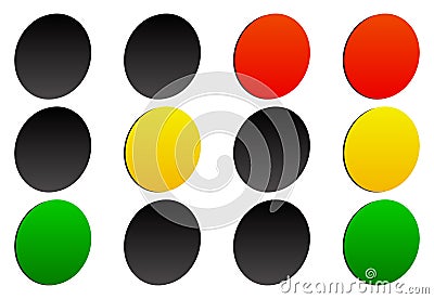 Traffic light, traffic lamp Vector Illustration