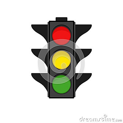 Traffic light, vector illustration Vector Illustration