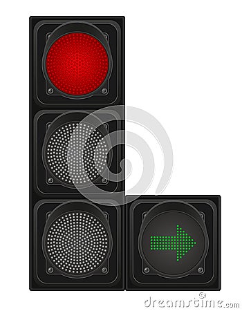 Traffic lights for cars vector illustration Vector Illustration