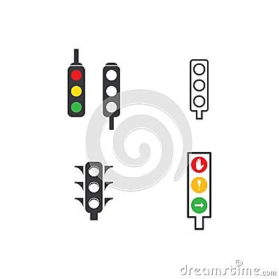 Traffic lights icon Vector Illustration