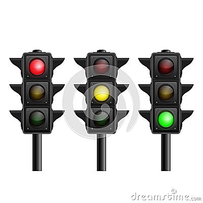 Traffic lights Vector Illustration