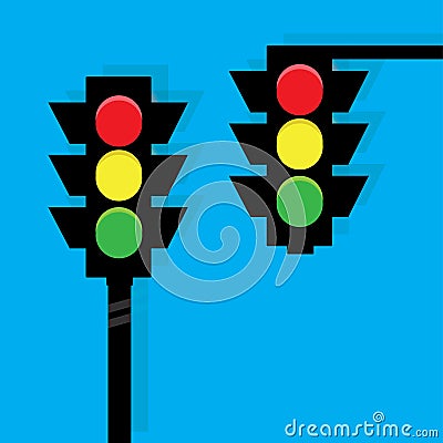 Traffic lights vector Vector Illustration