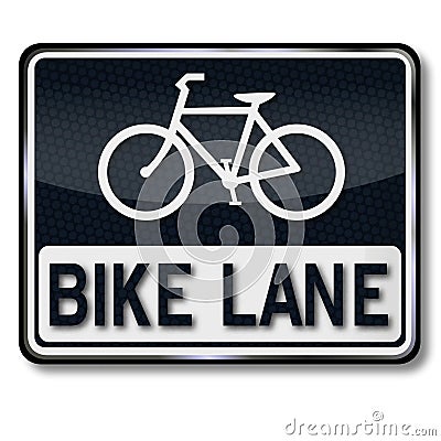 Bike lane for you Vector Illustration