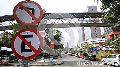 traffic sign in brazil Editorial Stock Photo