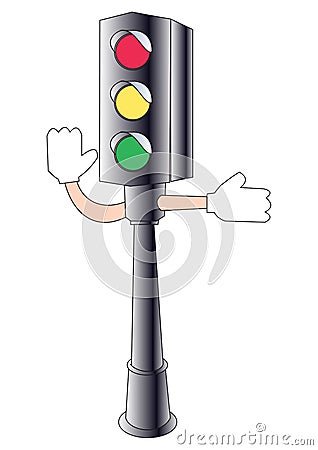 Traffic signal Cartoon Illustration