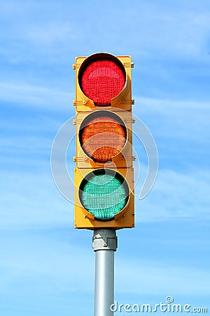 Traffic signal light Stock Photo