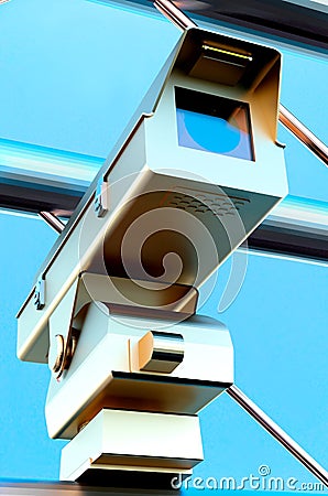 Traffic surveilance camera Stock Photo