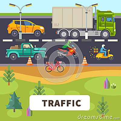 Traffic Vector Illustration