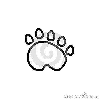 trail of the beast icon. Element of minimalistic icons for mobile concept and web apps. Thin line icon for website design and deve Stock Photo