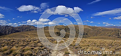 Trail of the Breast Hill Track, Otago Stock Photo