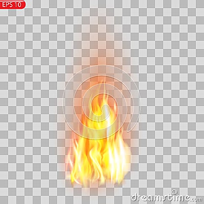 Trail of fire.Burning flames translucent elements special Effect.Realistic burning fire flames vector effect Vector Illustration