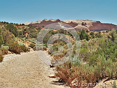 Wire Pass Trail to Buckskin Gulch Stock Photo