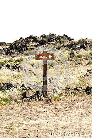 Trail sign Stock Photo