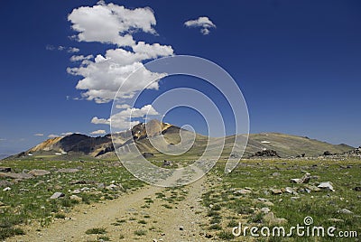 Trail to White Mountain Stock Photo