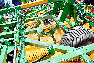 Trailed compact disc harrow Editorial Stock Photo