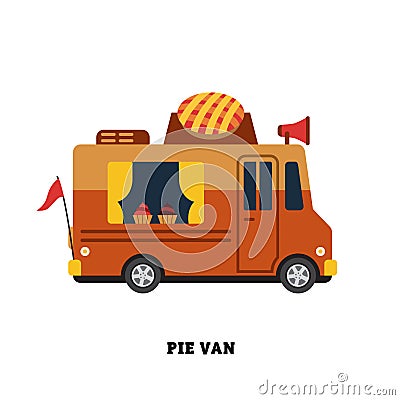 Trailer fast food vector illustration isolated Vector Illustration