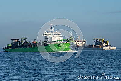Trailing suction hopper dredgers Editorial Stock Photo