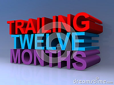 Trailing twelve months Stock Photo