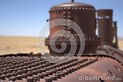 Train Cemetery Uyuni Stock Photo