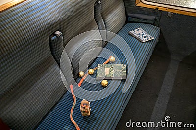 Train compartment in the hogwarts express Editorial Stock Photo