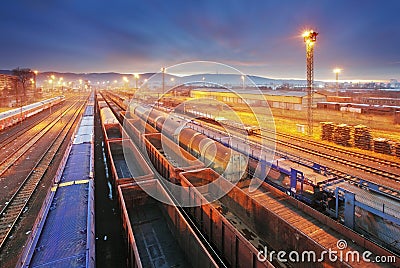 Train Freight Transportation Platform - Cargo Transit Royalty Free ...