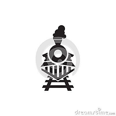 Train icon logo design vector template Vector Illustration