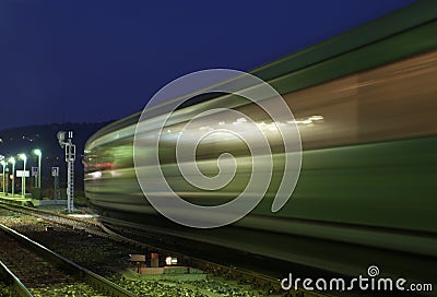 Train motion Stock Photo
