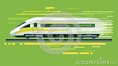 The train network infrastructure is protected by advanced digital security for high-speed trains Stock Photo