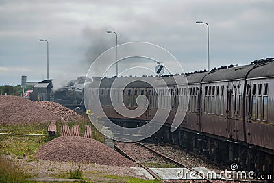 The train is one of the most used means of transport Stock Photo