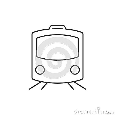 Train outline icon Vector Illustration