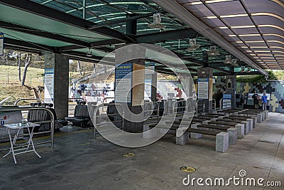Train platform Third Infiltration Tunnel DMZ South Korea Editorial Stock Photo