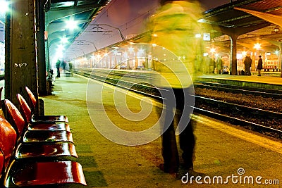 Train station Stock Photo