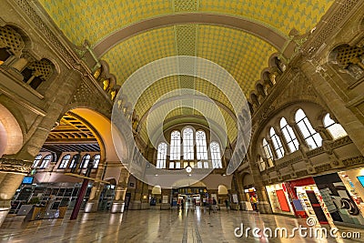 Train station entrance hall Editorial Stock Photo