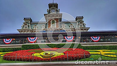 Welcome to Magic Kingdom at Walt Disney World Editorial Stock Photo