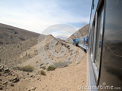 Train to the clouds most amazing tourist train in the world North of Argentina Salta Stock Photo