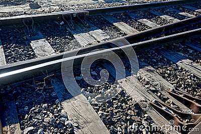 Train track Stock Photo