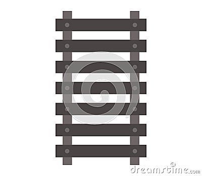 Train track icon Stock Photo