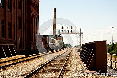 Train tracks Stock Photo