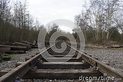 Train Tracks Stock Photo