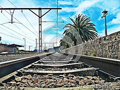 Train Tracks Stock Photo