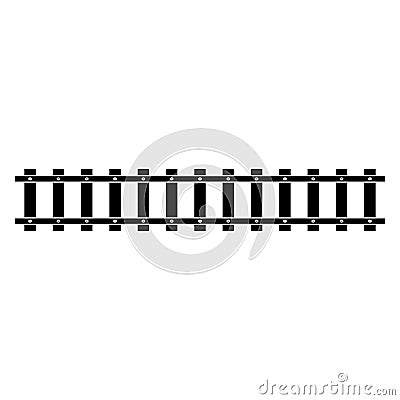 Train tracks vector icon design template Vector Illustration