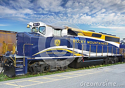 Train Travel Canada Editorial Stock Photo