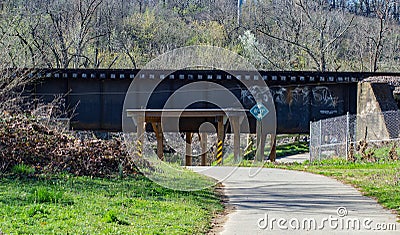 Train Trestle Over Tinker Creek Editorial Stock Photo