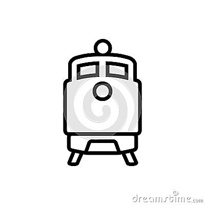 Train vector icon. tram illustration sign. travel symbol. public transport logo. Vector Illustration