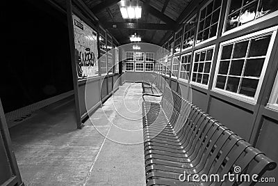 Train waiting room Editorial Stock Photo