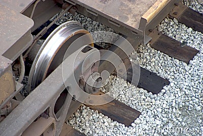 Train Wheel Stock Photo