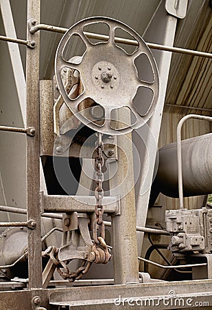 Train Wheel Brake Stock Photo