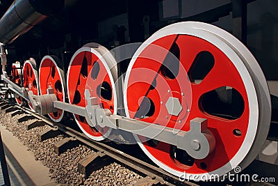 Train wheel Stock Photo