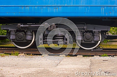 Train Wheels Stock Photo